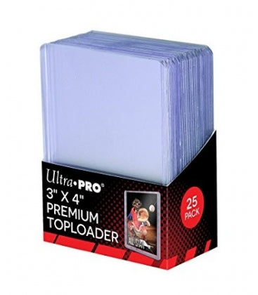 25 Toploader Premium 3″x4″ UP